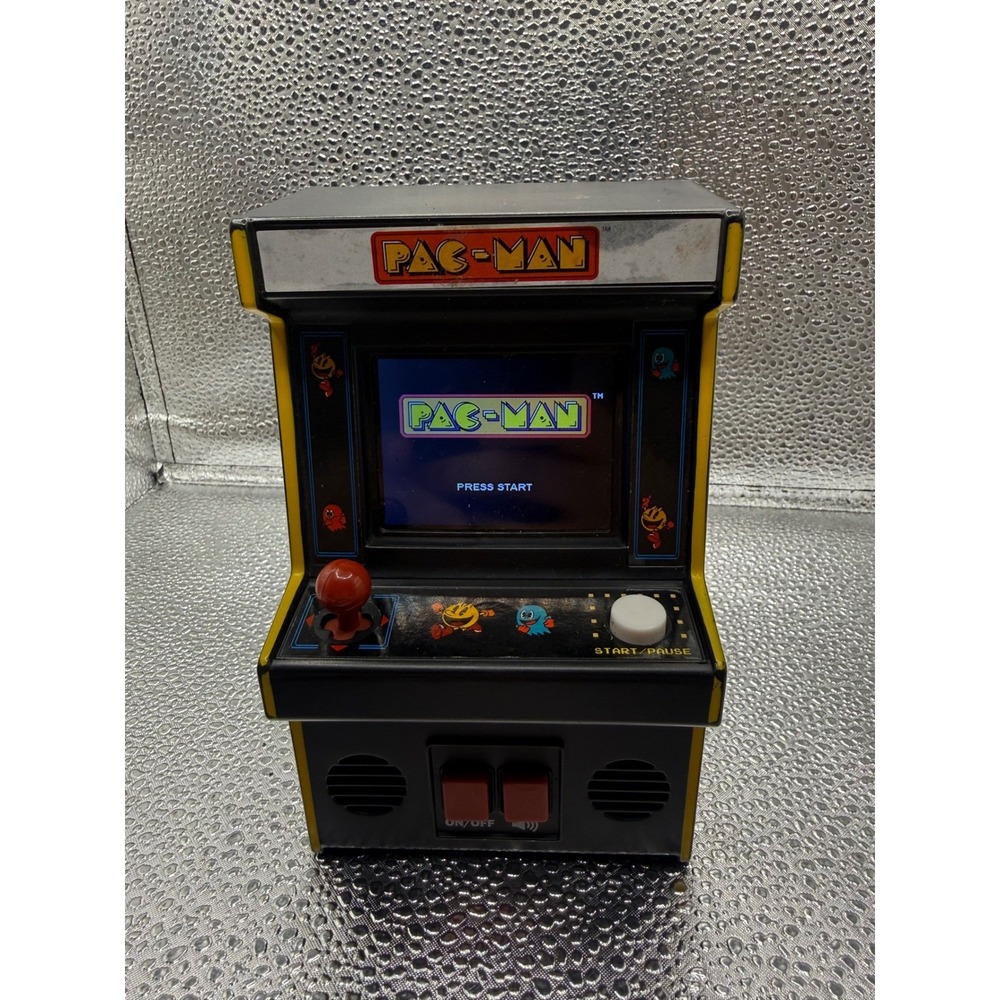 Miniature Arcade Machine Pac Man Full Color Screen Portable Handheld Game
